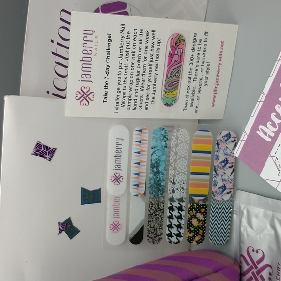 Jamberry Bundle with heater, sample nail wraps, scissors, files carrying case - Picture 5 of 5